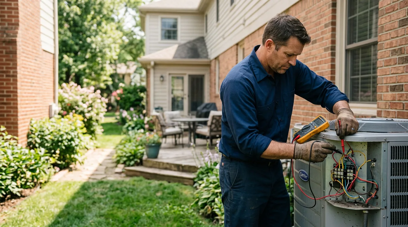 HVAC technician working near Cowlesville, NY